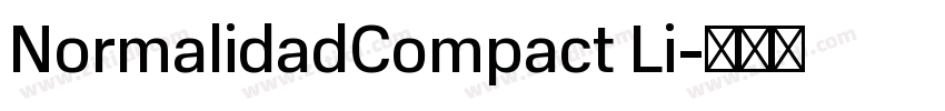 NormalidadCompact Li字体转换